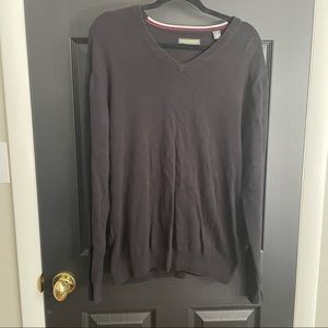 Black V-Neck Sweater